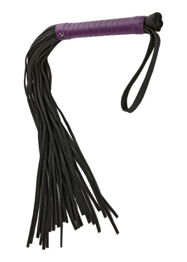 Black Rose Whipping Willow Flogger