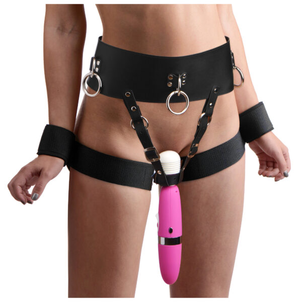 Forced Orgasm Belt and Wand Restraint Kit