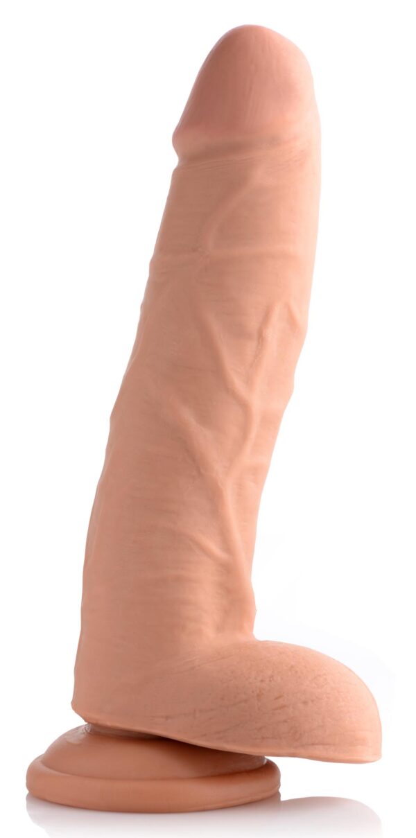 9 Inch Ultra Real Dual Layer Suction Cup Dildo- Medium Skin Tone