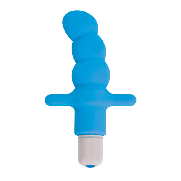 Desire Silicone Vibrating Anal Probe- Blue