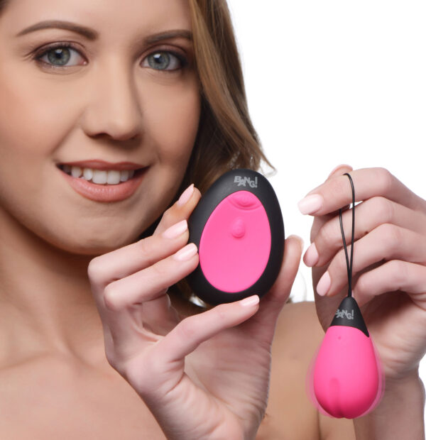 10X Silicone Vibrating Egg - Pink