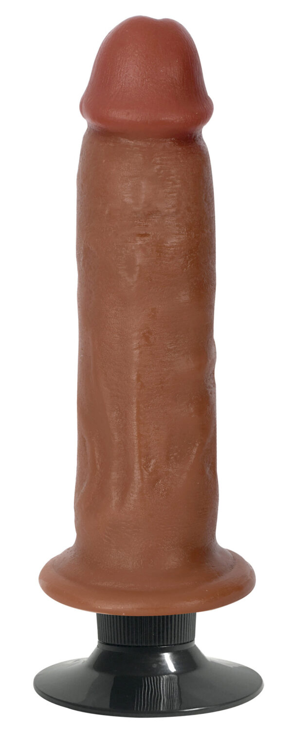 Jock Dark Bareskin Vibrating Dildo - 7 Inch