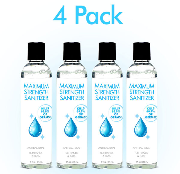 Anti-Bacterial Maximum Strength Hand Sanitizer 8oz 4-Pack